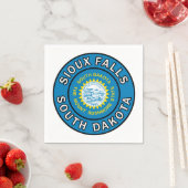 Sioux Falls South Dakota Serviette (Beispiel)