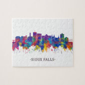 Sioux Falls South Dakota Skyline Puzzle (Horizontal)