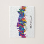 Sioux Falls South Dakota Skyline Puzzle (Vertikal)