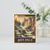 Sioux Falls, South Dakota | VINTAG Postkarte (Stehend Vorderseite)