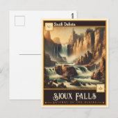 Sioux Falls, South Dakota | VINTAG Postkarte (Vorne/Hinten)