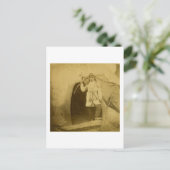 Sioux Hunter mit Bow von T-Shirt Pee Postkarte (Stehend Vorderseite)