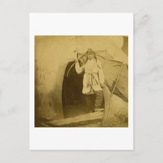 Sioux Hunter mit Bow von T-Shirt Pee Postkarte (Vorderseite)