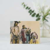 Sioux Indian Gray Eagle and Family Stereoview Postkarte (Stehend Vorderseite)