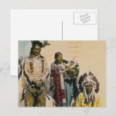 Sioux Indian Gray Eagle and Family Stereoview Postkarte (Vorne/Hinten)