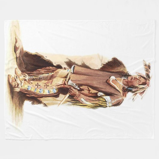 SIOUX-KRIEGER FLEECEDECKE (Vorderseite (Horizontal))