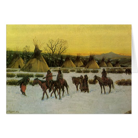 Sioux-Lager bei Wounded Knee von John Hauser (Vorderseite (Horizontal))