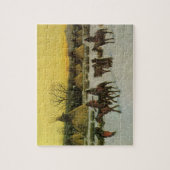 Sioux-Lager bei Wounded Knee von John Hauser Puzzle (Vertikal)