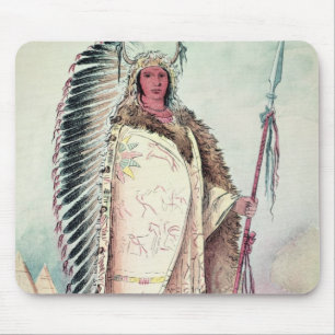 Sioux-Leiter, 'das schwarze Rock Mousepad