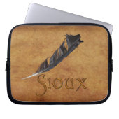 SIOUX Native American Feaather Laptop Sleeve (Vorderseite)