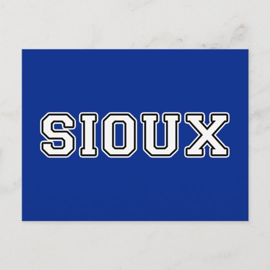 Sioux Postkarte (Vorderseite)