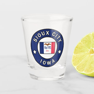 Sioux Stadt Iowa Schnapsglas