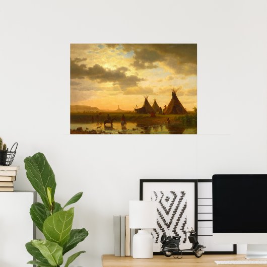 Sioux Village Chimney Rock Matte Poster (Heimbüro)