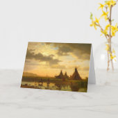 Sioux Village Grußkarte Karte (Gelbe Blume)