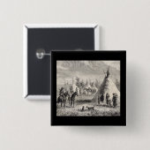Sioux Village, um 1876 Button (Vorne & Hinten)