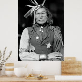 SIOUX WARRIOR IRON WHITE MAN c. 1900 Poster (Küche)