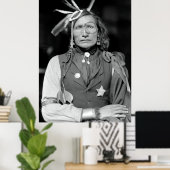 SIOUX WARRIOR IRON WHITE MAN c. 1900 Poster (Heimbüro)