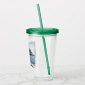 SIP! 🥤 Akryltumbler mit Strohdesign Acryltrinkbecher (Links)