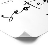 Sip and Be Seated Wedding Sign Poster (Ecke)