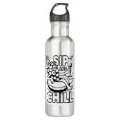 Sip and Chill Edelstahlflasche (Vorderseite)