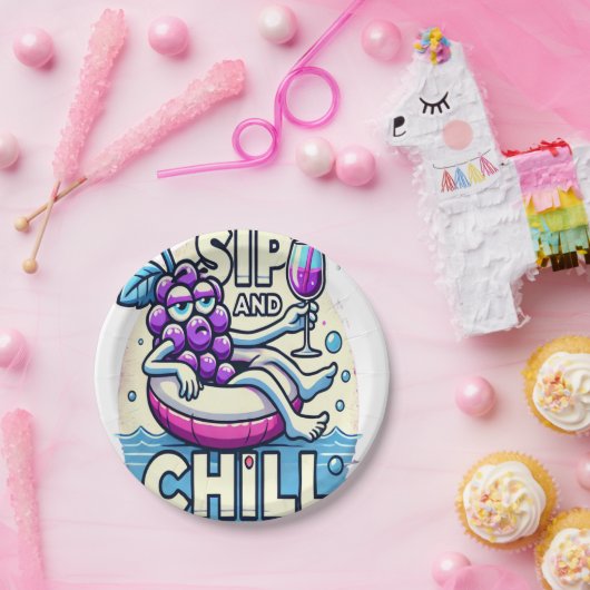 Sip and Chill Pappteller (Party)