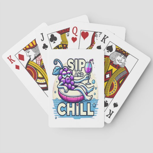 Sip and Chill Spielkarten (Rückseite)