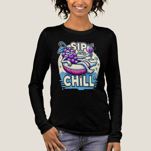 Sip and Chill Tri-Blend Shirt (Vorderseite)