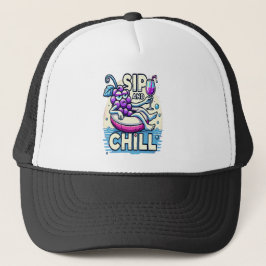 Sip and Chill Trucker Hat Truckerkappe
