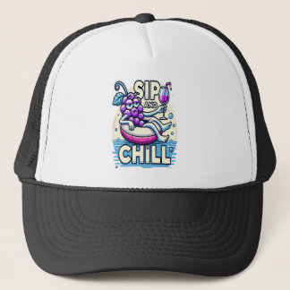 Sip and Chill Trucker Hat Truckerkappe