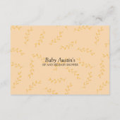 Sip and See Diaper Raffle Card Mitteilungskarte (Rückseite)