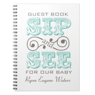 Sip and See Guest Book Keepake Notizblock