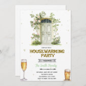 Sip and See Housewarming Invitation Einladung (Vorne/Hinten)