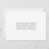 Sip and See marineblaue Ballons Baby Duschboy Inv Einladung (Rückseite)