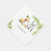 Sip and See Meet The Baby Serviette (Ecke)