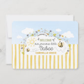 Sip and See Our Babee Birth Announcement Card (Rückseite)