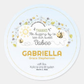 Sip and See Our Babee  Runder Aufkleber (Vorderseite)