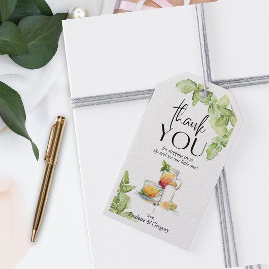 Sip and See Treffen mit dem Baby Geschenkanhänger