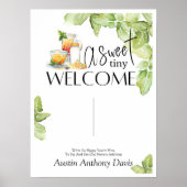 Sip and See Welcome Sign Poster (Vorne)