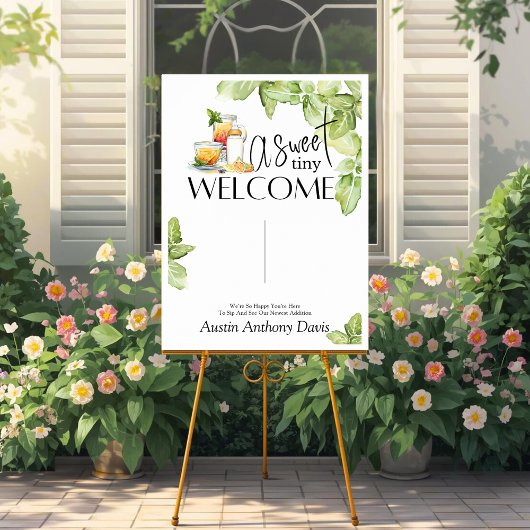 Sip and See Welcome Sign Poster