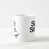 Sip and Smile | Cute Positive Quote Kaffeetasse (Mittel)