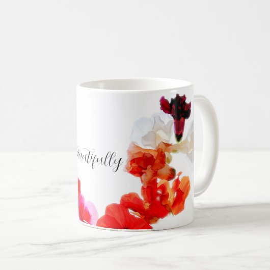 Sip Beautiful 11oz Tasse Kaffee (Nasturtium Kranz (VorderseiteRechts)