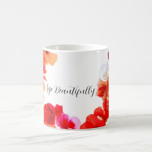 Sip Beautiful 11oz Tasse Kaffee (Nasturtium Kranz (Mittel)
