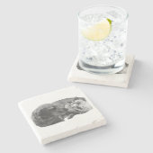 Sip Break mit Pals Steinuntersetzer (Seitenansicht)