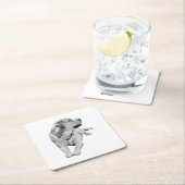 Sip Break, Steady Friend Rechteckiger Pappuntersetzer (Vor Ort)