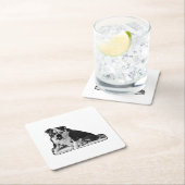 Sip Break, Tiny Spark Rechteckiger Pappuntersetzer (Vor Ort)