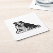 Sip Break, Tiny Spark Rechteckiger Pappuntersetzer (angewinkelt)