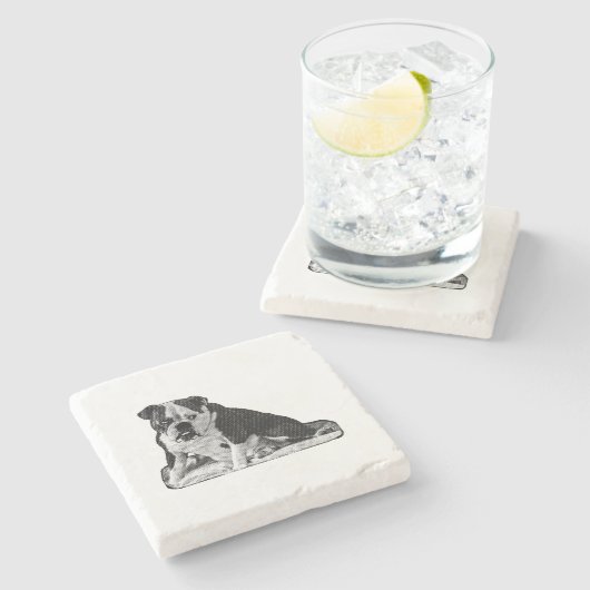 Sip Break, Tiny Spark Steinuntersetzer (Seitenansicht)
