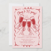 Sip & Celebrate: 30 Jahre Geburtstag Einladung (Vorderseite)