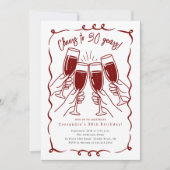 Sip & Celebrate: 30 Jahre Geburtstag Einladung (Vorderseite)