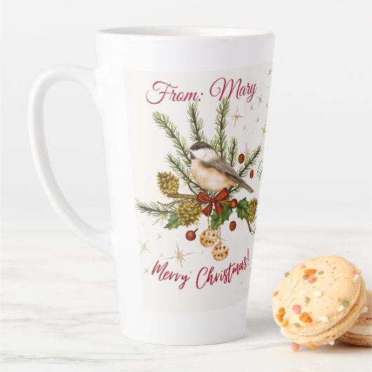 Sip & Cherish: Your "Postcard" Christmas Mug;  Milchtasse (Beispiel)